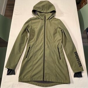 Bench Women's Green Utility Jacket with Hood